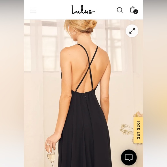 Lulus Mythical Kind of Love Black Maxi Dress Size Medium - Picture 10 of 10